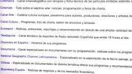 4k Media Service, Canales Temáticos.